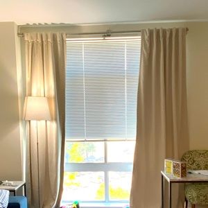 WestElm Worn Velvet Curtain w/Blackout, Alabaster, 2 panels, I have a total of 4